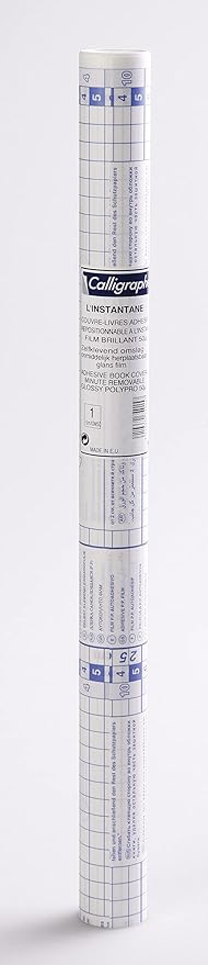 L'Instantané rouleau couvre-livres adhésif repositionnable polypropylène 5/100ème 5 m x 0,50 m  - Transparent