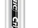 BIC Cristal Original Stylos-Bille Pointe Moyenne (1,00 mm) avec Capuchons et Embouts Assortis - Couleurs d’Encre Assorties, Lot de 5