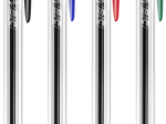 BIC Cristal Original Stylos-Bille Pointe Moyenne (1,00 mm) avec Capuchons et Embouts Assortis - Couleurs d’Encre Assorties, Lot de 5