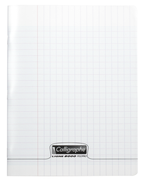 Cahier piqué 8000 POLYPRO 17x22 cm 96 pages grands carreaux 90 g