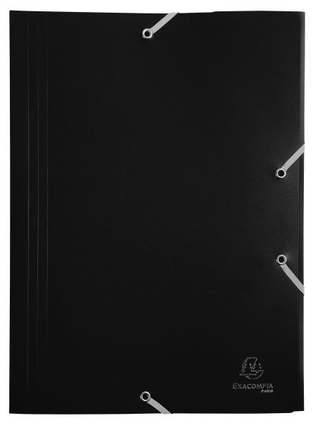 Chemise à élastique 3 rabats Polypropylène 4/10e Opaque Eco - A4 Chemise plastique polypropylène pour petit budget.