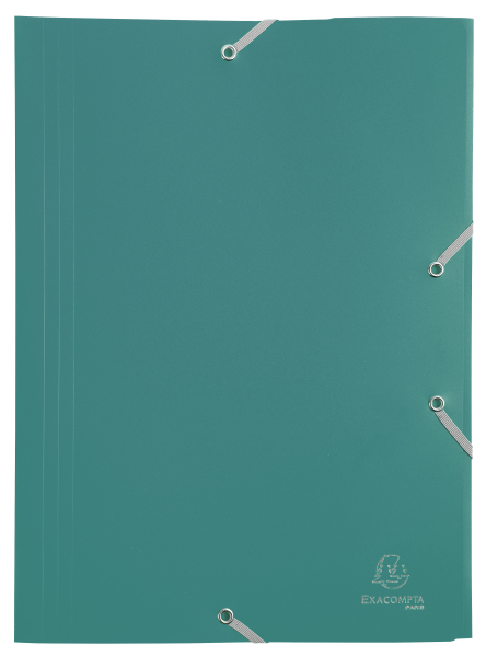 Chemise à élastique 3 rabats Polypropylène 4/10e Opaque Eco - A4 Chemise plastique polypropylène pour petit budget.